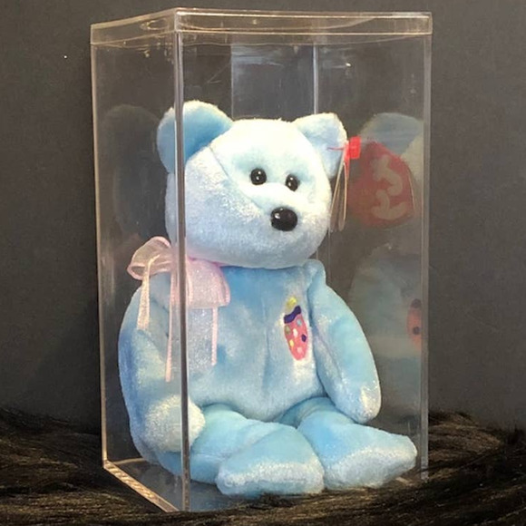 Ty Other - Eggs II 2001 Ty Beanie Baby with Tag in Acrylic Case
